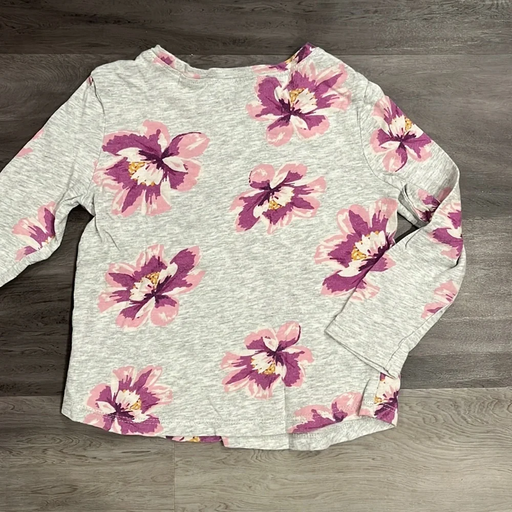 Flower long sleeve toddler shirt